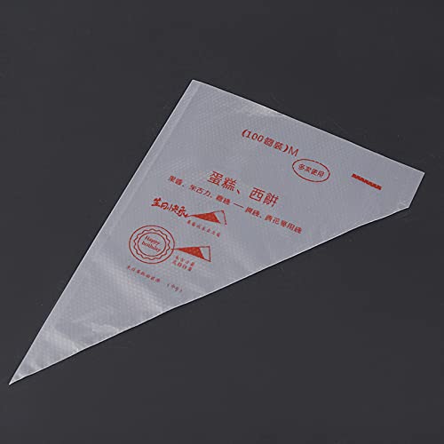 Piping Bags, 100pcs Pastry Bag with Thicken Design Small Piping for Cake, Fondant, Cupcake, Puff, Cookies (210x210x135cm/82.7x82.7x53.1in)