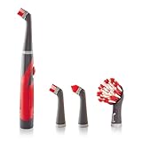 Rubbermaid Reveal Power Scrubber 5-Piece Kit, Cordless Electric Battery Powered Spin Scrub Brush, Water Resistant, for Home/Kitchen/Bathroom/Grout/Tile/Shower/Tub