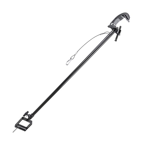 Image of Kupo Long Lightweight Telescopic Hanger with Stirrup Head, Adjustable Overhead Mount for Studio Fixtures with Smooth Extension Control and Secure Locking Range from 3ft to 6ft - Black (KG071911)