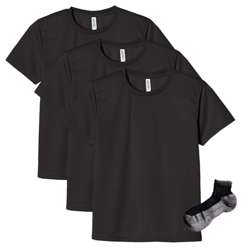 Amazon | [グリマー] UVドライTシャツ 3枚組 Sportsソックスセット