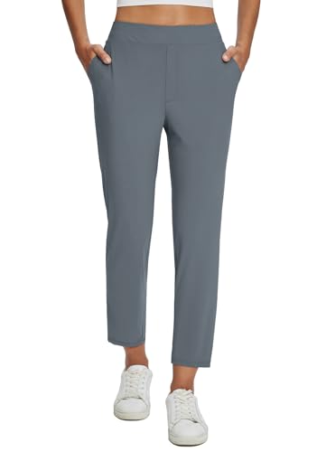 Baleaf High-Waist Capri Leggings with Pockets