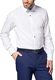Eterna Mode GmbH Herren Regular Fit Business Hemd X13K, Gr. Kragenweite: 43 cm, Weiß (weiß 00)