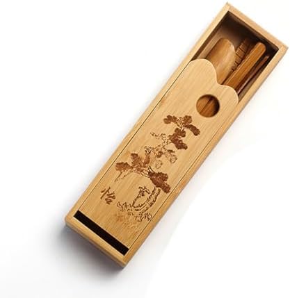 Chinese Kongfu Tea Ceremony Utensils Set - 5 PCs/set Bamboo Tea Utensils Accessories Set - Gongfu Tea Ceremony Accessories - Chinese Ceremonial Tea Tools Set Teaspoon/Tea Scoop/Tea Clip/Tea Needles