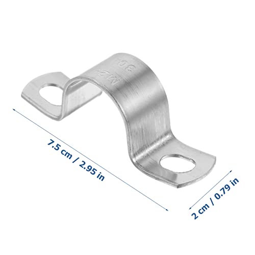 NULYLU 20stücke Schlauchklemme Edelstahl Metallschlauchschelle Stützbügel Klemmhalterung Rohrbandclips Schlauchschelle Aufhänger Und Halterungen Stützhalterung Retriever-hundezwingerteile