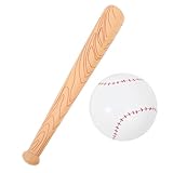 PRETYZOOM Set de Batte de Baseball Gonflable avec Balle Sportif Portable PVC Batte Imitati...