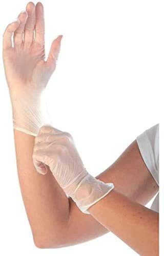 Preisvergleich Produktbild Einweghandschuhe, puderfrei, transparent, Vinyl-Handschuhe, S, M, L, XL, Lebensmittelhandschuhe, Gartenhandschuhe, Küche, Frisur, S, 100