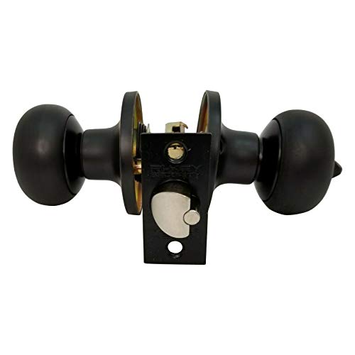 Ri-Key Security - 20 X Door Knob Lock Entry Keyed Cylinder 3 Key Exterior Interior Sc1 Oiled Rubbed Bronze #TOP3