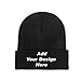 Custom Beanie Hat Personalized Text & Photo & Logo Baseball Cap for Men Women