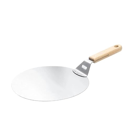 WANGSHAOWEI Pizza ​Paddle Pizza Shovel Pastry Tools Accessories Peel Round Stainless Steel(Small)