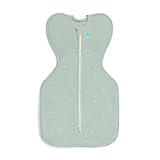 Love to Dream Swaddle UP, Baby Sleep Sack, 1.5 TOG, Self-Soothing, Longer Sleep, Snug Fit Helps Calm Startle Reflex, Newborn Essentials for Baby, Suitable for All Seasons, 13-19 lbs, Olive Twigs