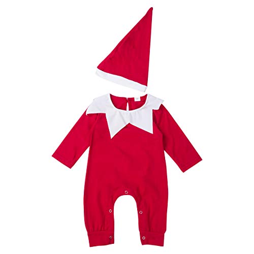 Disfraz de bebé navideño con gorro 0-6 meses miniatura 2