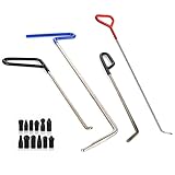 Paintless Dent Removal Rods Kit Dent Repair Tools with Rubber Replaceable Heads Removal Tools for Car Body Hail Damage