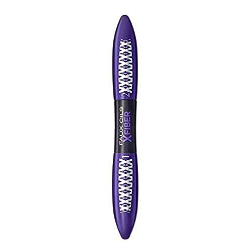 L'Oréal Paris False Lash X-Fiber Máscara de Pestañas, Tono Negro