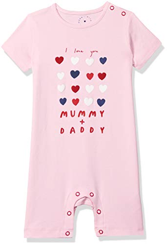 Image of Mothercare Printed Cotton Infant Girls Rompers (A21VD645-P)