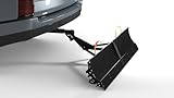 Plowser - Hitch Attached, Fold-up, Lightweight Snowplow - for Residential Driveway Use Only. NO More Snow Blower OR Shoveling!