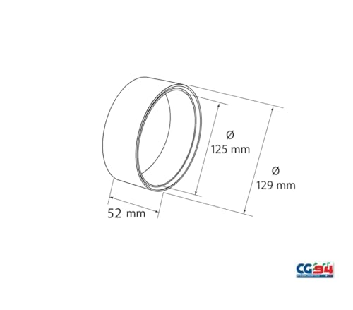 CG94 Ducted Ventilation Joint (Diameter 125 mm), White - Image 3
