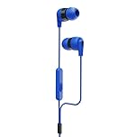 Skullcandy Ink'd+ In-Ear Wired Earbuds, Microphone, Works with Bluetooth Devices and Computers, Cobalt Blue