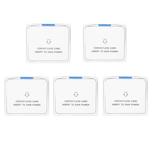 Interruttore per risparmio energetico per hotel 5 pezzi, tessera magnetica per hotel, pannello sensore di elettricità, carta d'identità per risparmio energetico, carta T5557