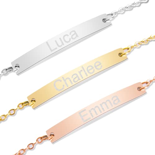Party to Be Bracelet Enfant Personnalisé 16.5cm pour 0-10 Ans Gourmette Bébé Personnalisable...