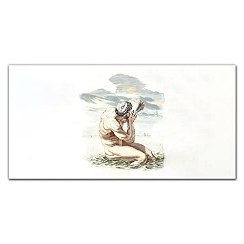 Impression sur verre trempé mythologie 100x50cm haute résistance murale