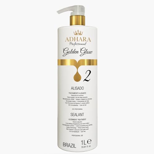 Adhara Professional Brazilian Keratin Hair Straightening Treatment | 1 Liter Size | Salon-Quality Smoothing System | Permanent Solution for Smooth, Frizz-Free Hair | Suitable for All Hair Types