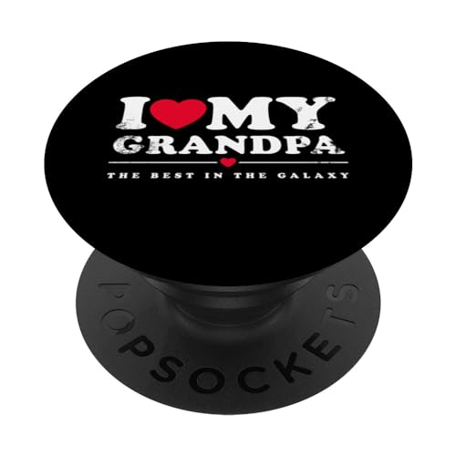 I Love My Grandpa - I Heart My Grandpa PopSockets PopGrip Intercambiable