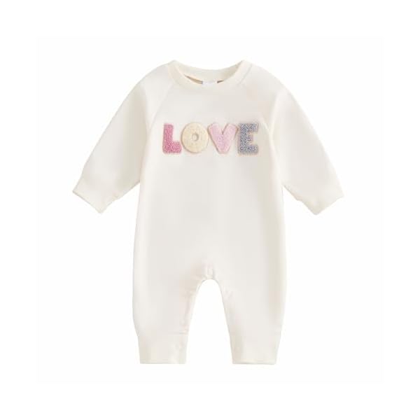 ZyHwShine Baby Girl Valentines Outfit Clothes LOVE Jumpsuit Romper 0 3 6 12 18 Months Baby Coming Home Clothes
