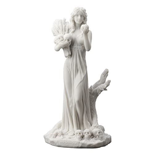 Veronese Design 10 1/4 Persephone Greek Goddess of Vegetation and The Underworld Resin Statue Marble White Finish