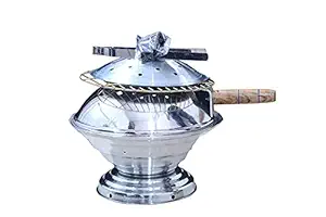 ROYAL RAJPUTANA Aluminum Tandoor Baking Oven, (SILVER)