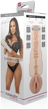 Fleshlight - Kendra Lust - Ḿáṣtṵrḇáḑőr Máṣcṵlinő Real - Textura Stellar - Experiencia Hiperrealista - Diseño Interior con Anillas y Protuberancias - Fácil de Limpiar