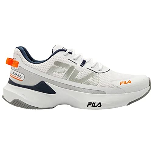 Tênis Recovery, FILA, Masculino, Branco/Marinho/Laranja Fluor, 43