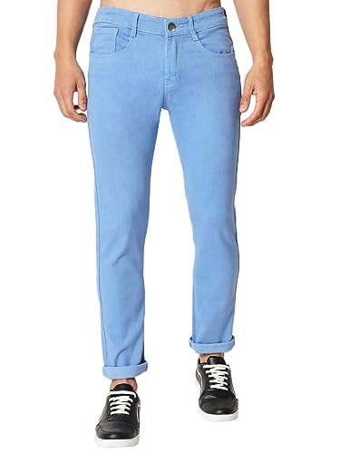 Image of KARGEENS Men Kargeens Men's Jeans Pant Slim Fit Stretchable Casual Wear Low Rise Cotton Blend Denim