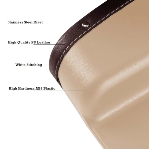 Lukzer Faux Leather 1Pc Car Side Organizer Seat Gap Filler Catch Caddy Storage Box For Mobile Phone, Cards, Coins Interior Car Space Saver (Beige), Boot Bags,Automobiles