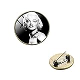 Qualitativ hochwertig Anstecknadel, Marilyn Monroe, Retro, Poster-Stil, Anstecknadel, Temperament, klassische Filmstern-Serie, dekoriert, Geschenk