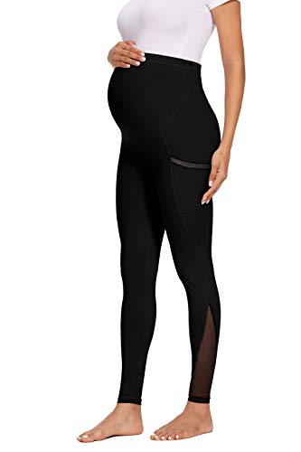 Foucome maternity leggings over the belly pregnancy stretch full …