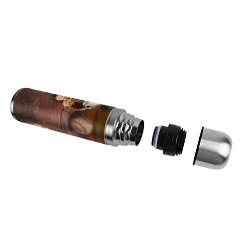 Béisbol foto de acero inoxidable botella de agua aislada al vacío termo 500ml viaje deporte té café beber envase - Imagen 5