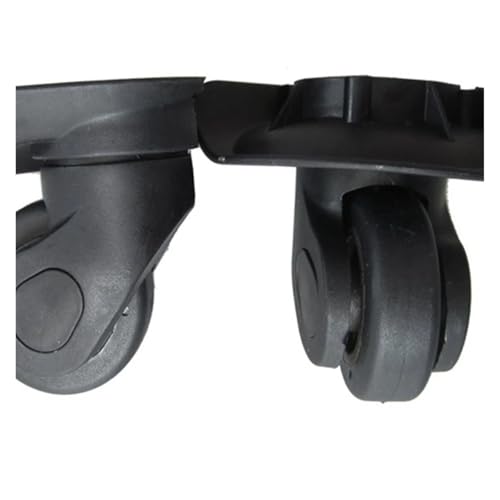 1 Pair A19 Suitcase Luggage Universal 360 Degree Swivel Repair Accessories Trolley Wheel Parts (Small Black)4