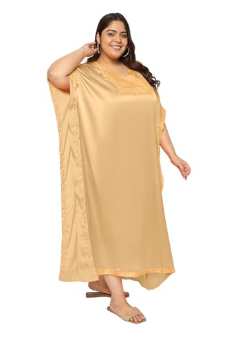 Women’s Plus Size Satin Sequin Kaftan Dress with Kimono Sleeves, Casual Resort Cover Up, Stylish Loose Fit3