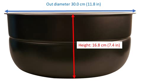 "GJS Gourmet Non-Stick Inner Pot Compatible with 10 Quart Power Cooker XL, PPC790 (or #PPC790), PPC773 (or #PPC773), and WAL4". This nonstick pot is not created or sold by Power Cooker. - Thumbnail 2