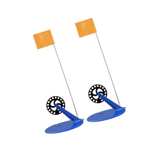 2Pcs Outdoor Winter Fishing Rod Ice Fishings Tip Up Winter Angling Flags Ices Fishing Flags Ice Angling Accessories Set Ice Fish