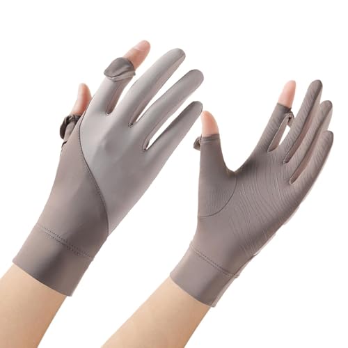 Generico Guantes UV para la conducción – Anti-Deslizante UPF 50+ – Guantes de pantalla táctil con protección UV | para viajes, golf, correr, kayak, senderismo