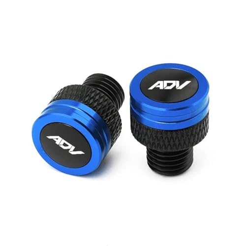 �o�C�N�~���[�v���O M10 * 1.25 �I�[�g�o�C�A���~ CNC �l�W�{���g�~���[���v���O�L���b�v���� �ɓK������z���_ ADV150 ADV 350 150 ADV350 ADV160(Blue)