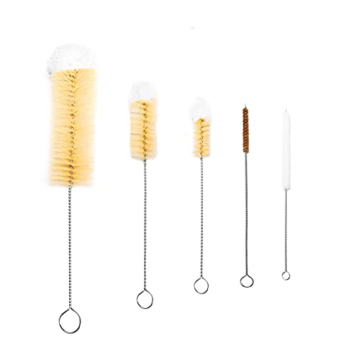 5 Stück Flasche Reinigungsbürsten,Reinigungsbürsten Set,Reinigungsbürsten für Strohhalme,Flaschenbürste Weiche Borsten…