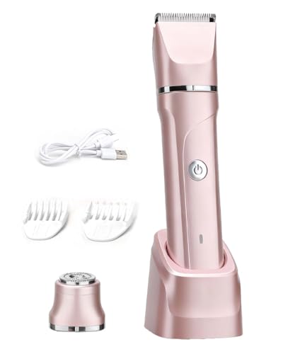 Tondeuse bikini pour femme anti irritation et rasoir étanche rose