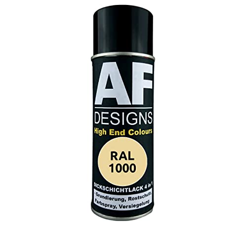 Alex Flittner Designs Barniz antioxidante 4 en 1 RAL 1000 verde beige metal barniz protector spray antioxidante pintura aerosol