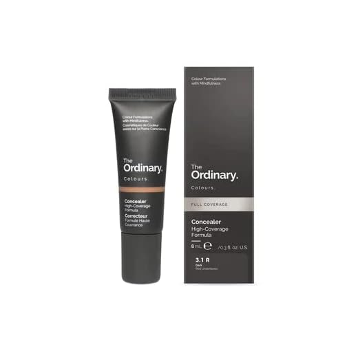 The Ordinary. Colours. Concealer, Full Coverage, 3.1R Dark Red Undertones, 0.3 fl. oz. (8 mL)