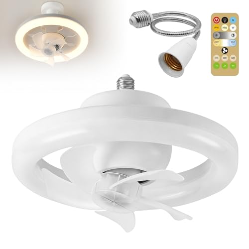 Ventilador de techo con iluminacion para dormitorio y comedor con mando a distancia