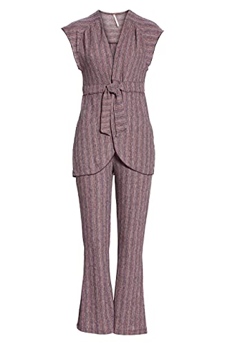 Free People Women's Small Striped Pant Sets Stretch Purple S #TOP3