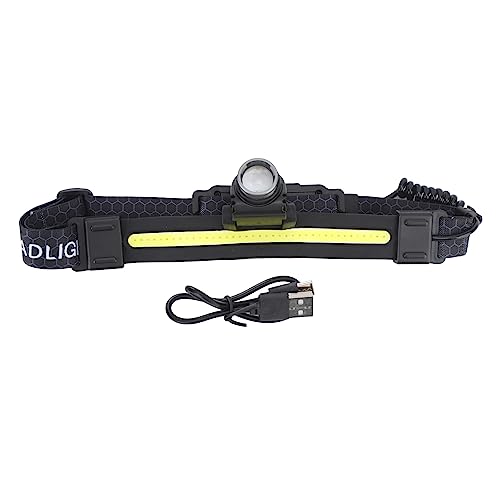 Lampe frontale LED ultra lumineuse étanche 7 modes d'éclairage avec capteur pour extérieur