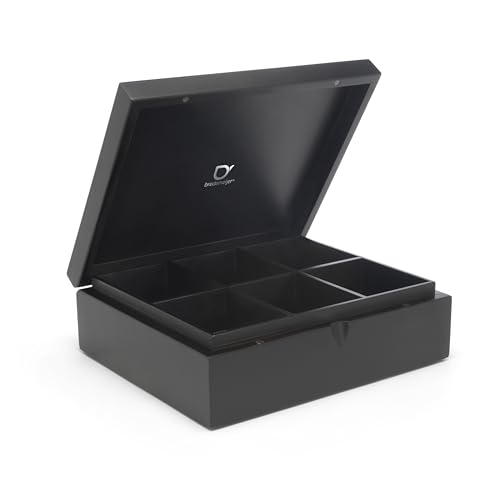 Bredemeijer Tea Box 6-Compartments, Black, 179x218x75mm